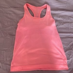 Pink Lululemon tank top. Great condition!